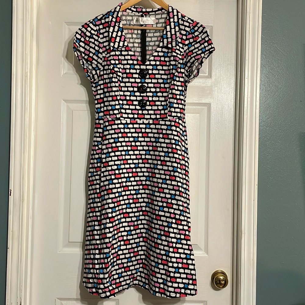 Cherry Velvet Size Large Cotton Chat Bubble/Messaging Print